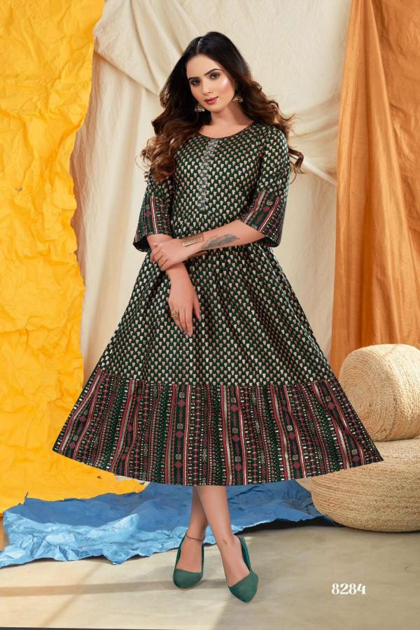 Trendy Paakhi Heavy Rayon designer Anarkali Kurti Collection